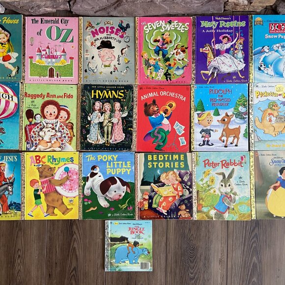 Antique/Vintage/Collectible LITTLE GOLDEN BOOKS Bundle - 19 Books Dating 1942-19